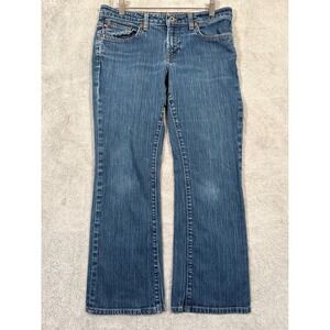 Polo Ralph Lauren Womens 6x27 Blue Denim Modern Bootcut Stretch‎ Jeans Cowgirl